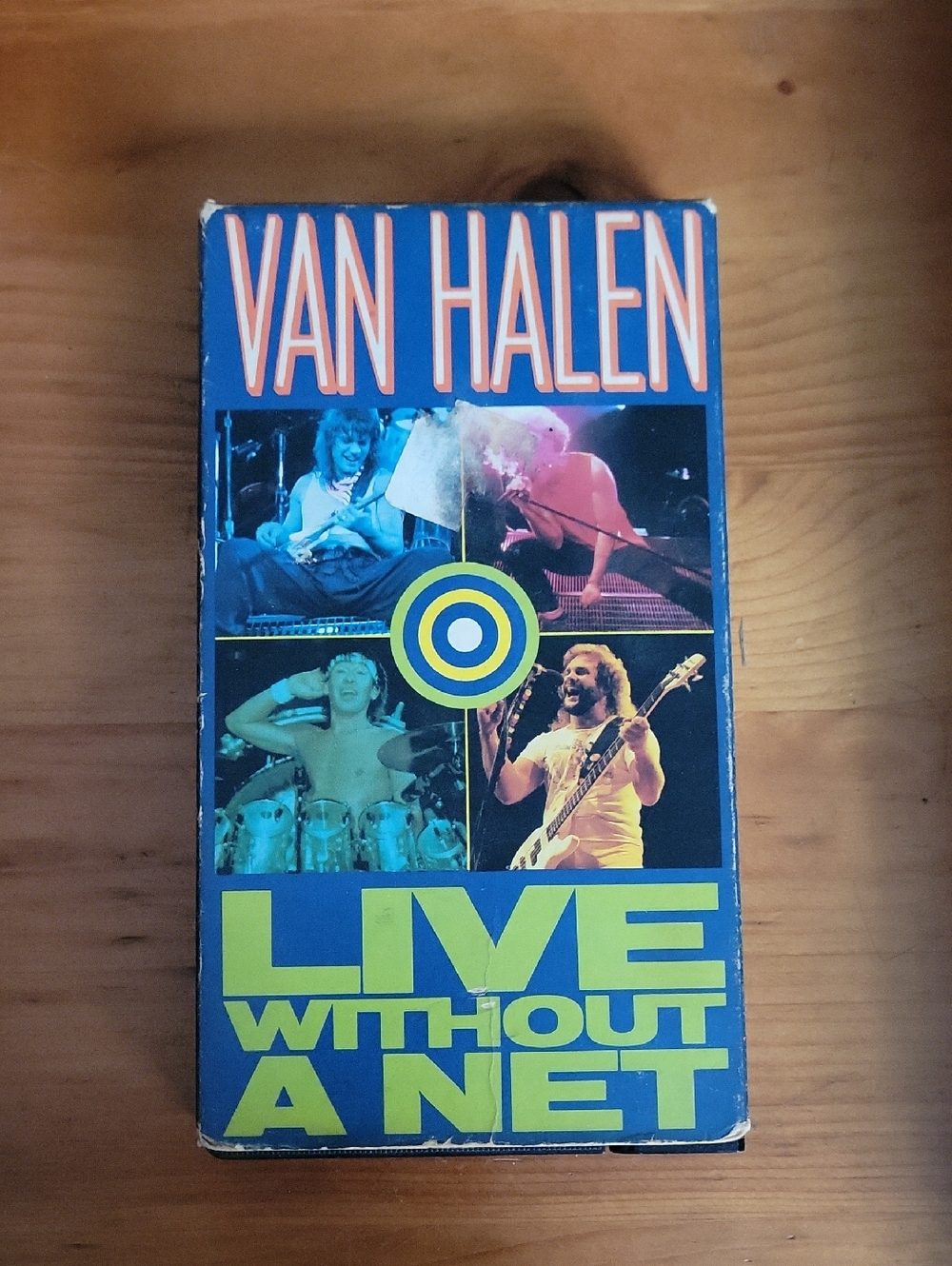 Van Halen "Live Without a Net" VHS - Blue & Neon Yellow Cover